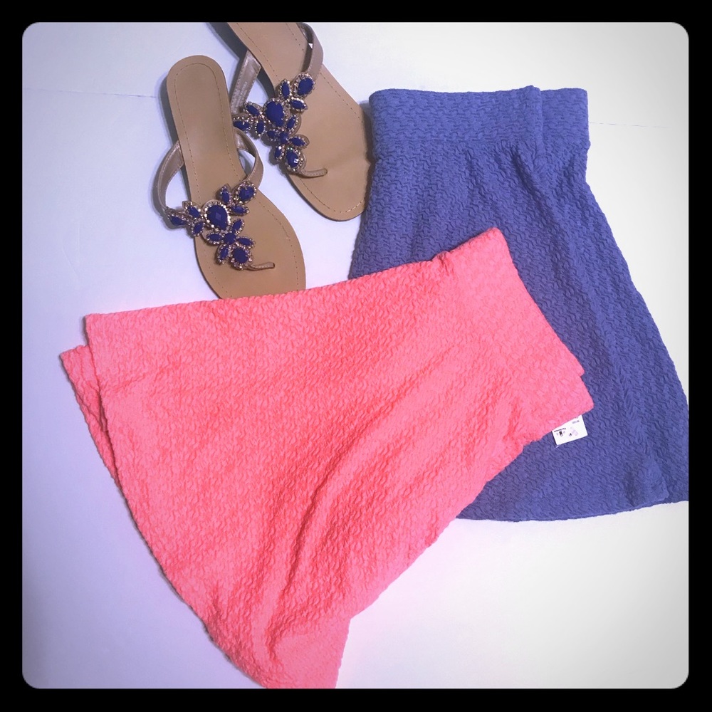PACSUN LA HEARTS Periwinkle Skater Skirt [SK-54]